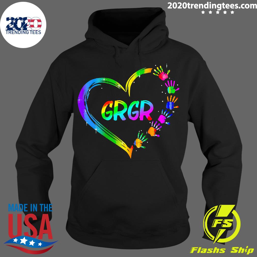 Gradient Heart Shape My GrGr - Adult & Kids T-Shirts, Sweatshirts & Hoodies apparel design preview 2