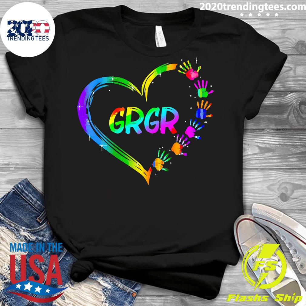 Gradient Heart Shape My GrGr - Adult & Kids T-Shirts, Sweatshirts & Hoodies apparel design preview 3