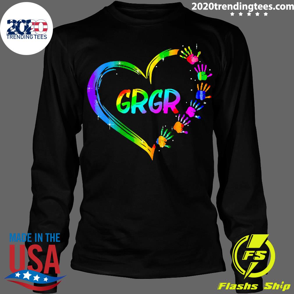 Gradient Heart Shape My GrGr - Adult & Kids T-Shirts, Sweatshirts & Hoodies apparel design preview 4