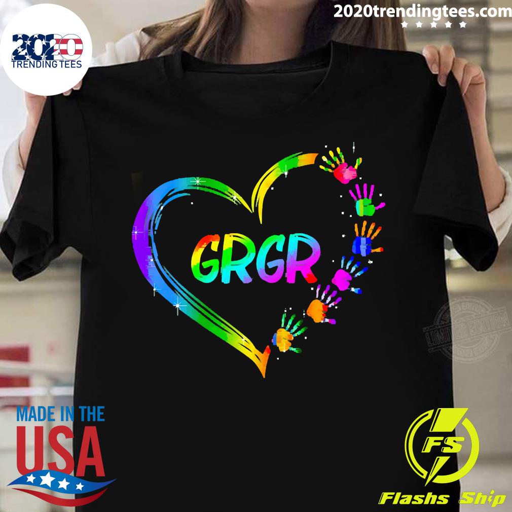 Gradient Heart Shape My GrGr - Adult & Kids T-Shirts, Sweatshirts & Hoodies apparel design preview 1