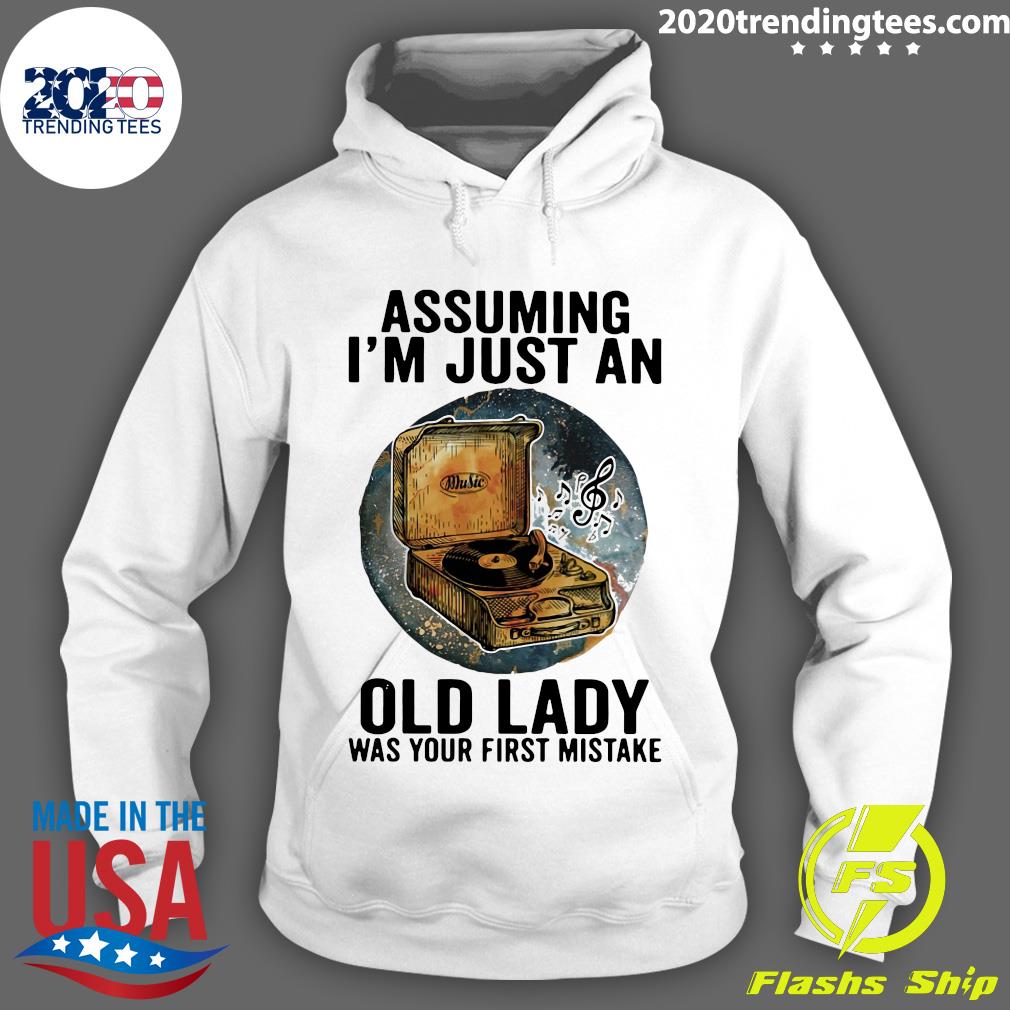 Gramophone Music Assuming I'm Just An Old Lady Was - Adult & Kids T-Shirts, Sweatshirts & Hoodies apparel design preview 2