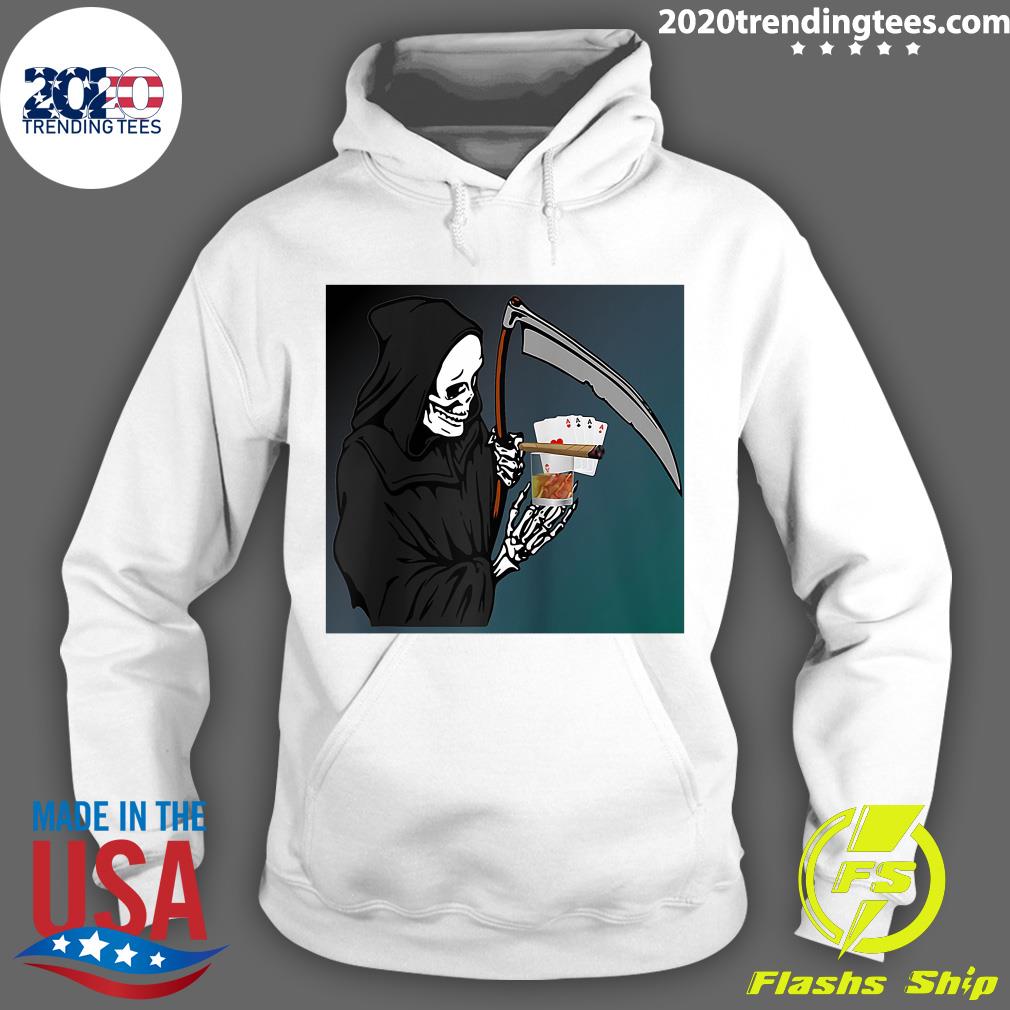 Grim Reaper Death Soul Collector Poker Player Card - Adult & Kids T-Shirts, Sweatshirts & Hoodies apparel design preview 2