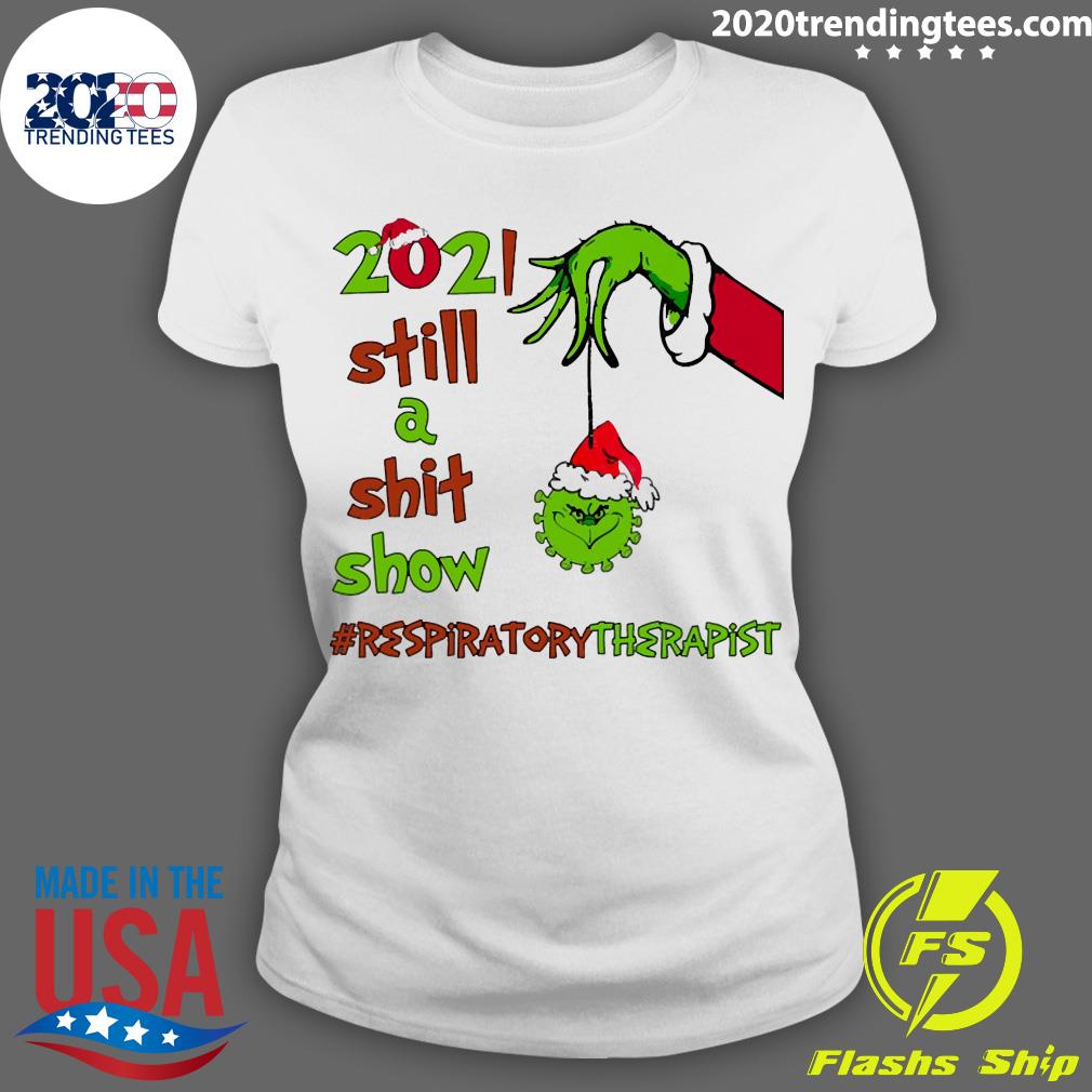 Grinch Hands 2021 Sitll A Sht Show Respiratory - Adult & Kids T-Shirts, Sweatshirts & Hoodies apparel design preview 3