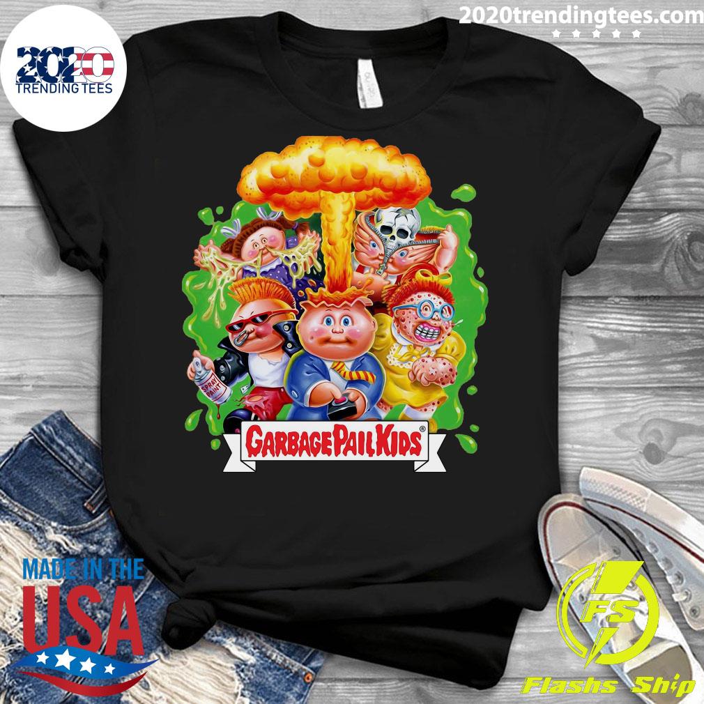 Group Sticker Garbage Pail - Adult & Kids T-Shirts, Sweatshirts & Hoodies apparel design preview 3