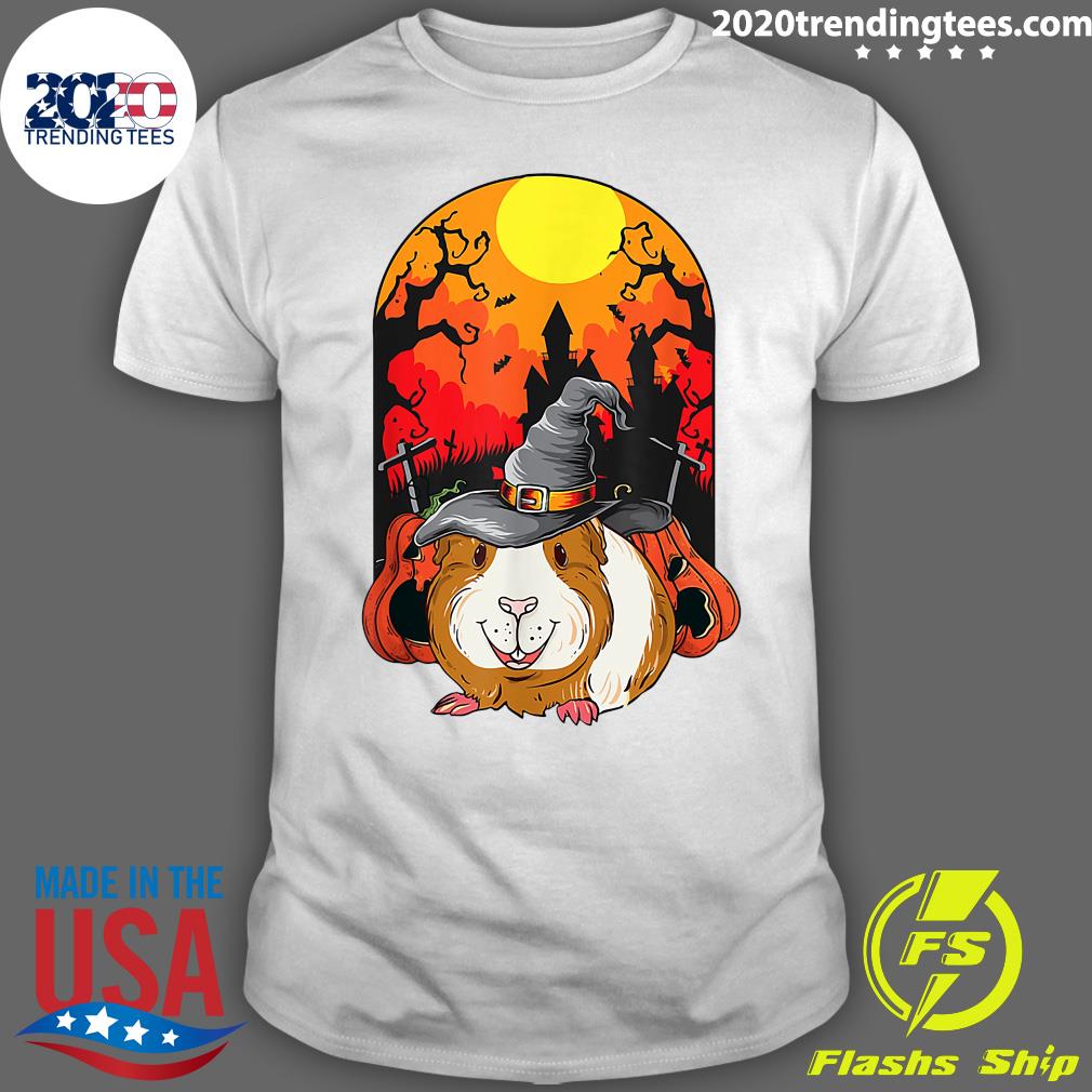Guinea Pig Witch Pumpkin Halloween - Adult & Kids T-Shirts, Sweatshirts & Hoodies apparel design preview 1