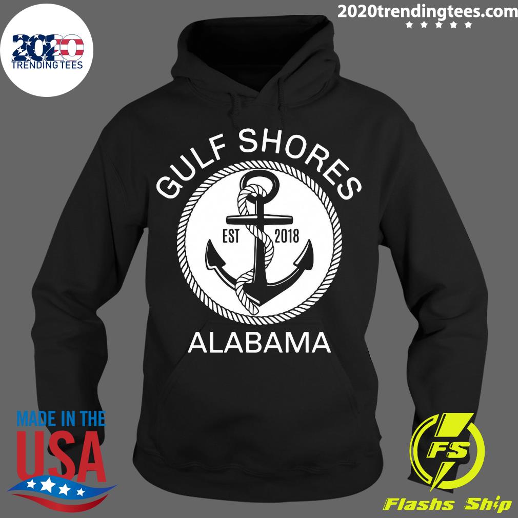 Gulf Shores Alabama Nautical Anchor - Adult & Kids T-Shirts, Sweatshirts & Hoodies apparel design preview 2