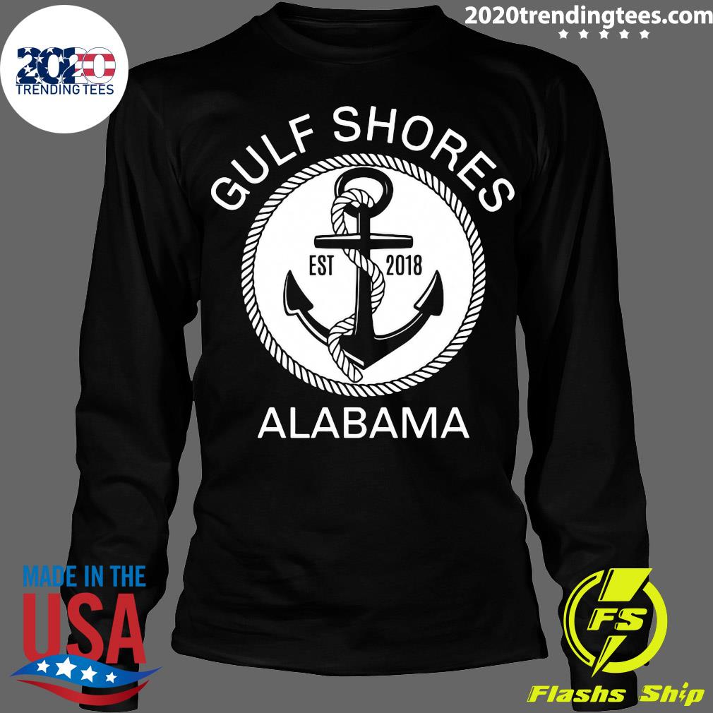 Gulf Shores Alabama Nautical Anchor - Adult & Kids T-Shirts, Sweatshirts & Hoodies apparel design preview 4
