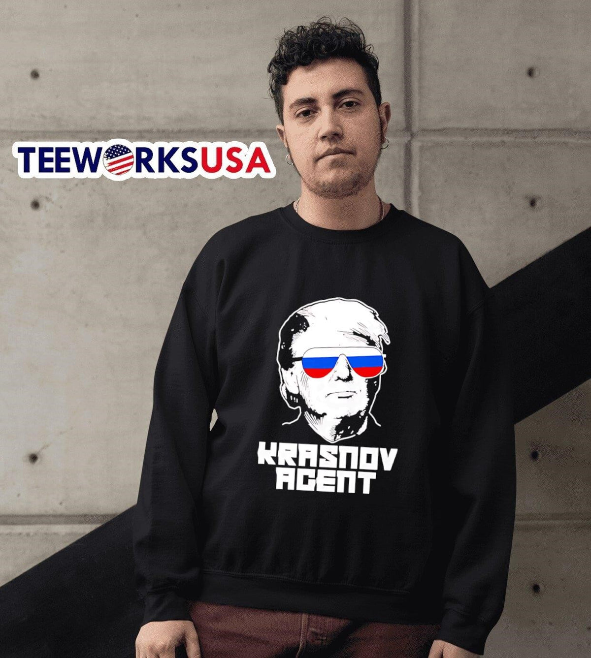 Agent Krasnov Donald Trump - Adult & Kids T-Shirts, Sweatshirts & Hoodies apparel design preview 6