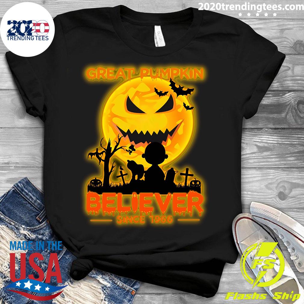 Halloween Great Pumpkin Believer Since 1966 - Adult & Kids T-Shirts, Sweatshirts & Hoodies apparel design preview 3