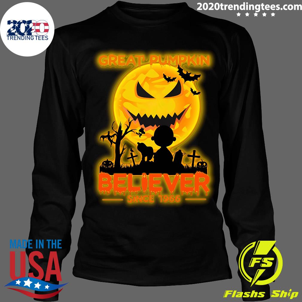 Halloween Great Pumpkin Believer Since 1966 - Adult & Kids T-Shirts, Sweatshirts & Hoodies apparel design preview 4