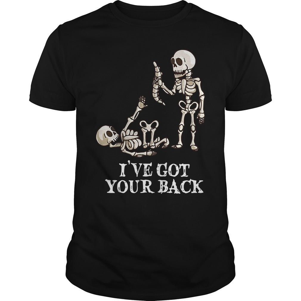 Halloween I've Got Your Back Skeleton - Adult & Kids T-Shirts, Sweatshirts & Hoodies apparel design preview 1