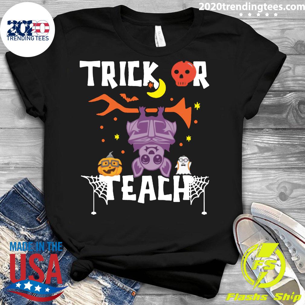 Halloween Trick Or Teach Teacher Hallowen - Adult & Kids T-Shirts, Sweatshirts & Hoodies apparel design preview 3