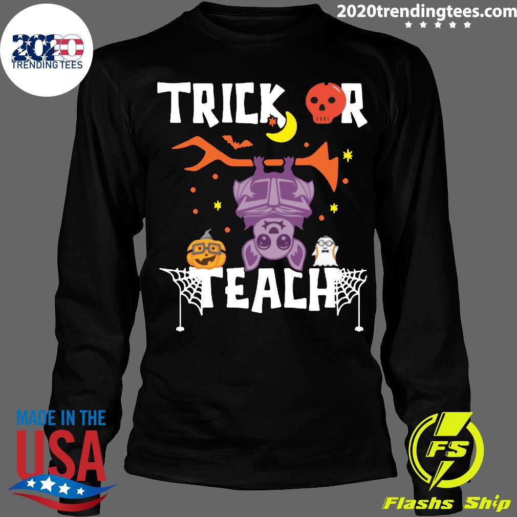 Halloween Trick Or Teach Teacher Hallowen - Adult & Kids T-Shirts, Sweatshirts & Hoodies apparel design preview 4