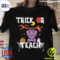 Halloween Trick Or Teach Teacher Hallowen - Adult & Kids T-Shirts, Sweatshirts & Hoodies apparel design preview 1
