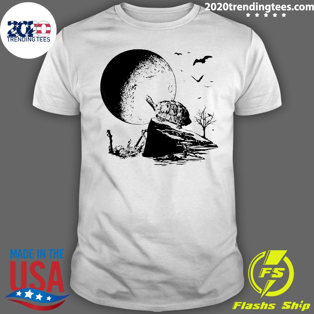 Halloween Turtle Lizard Howling Apparel - Adult & Kids T-Shirts, Sweatshirts & Hoodies apparel design preview 1