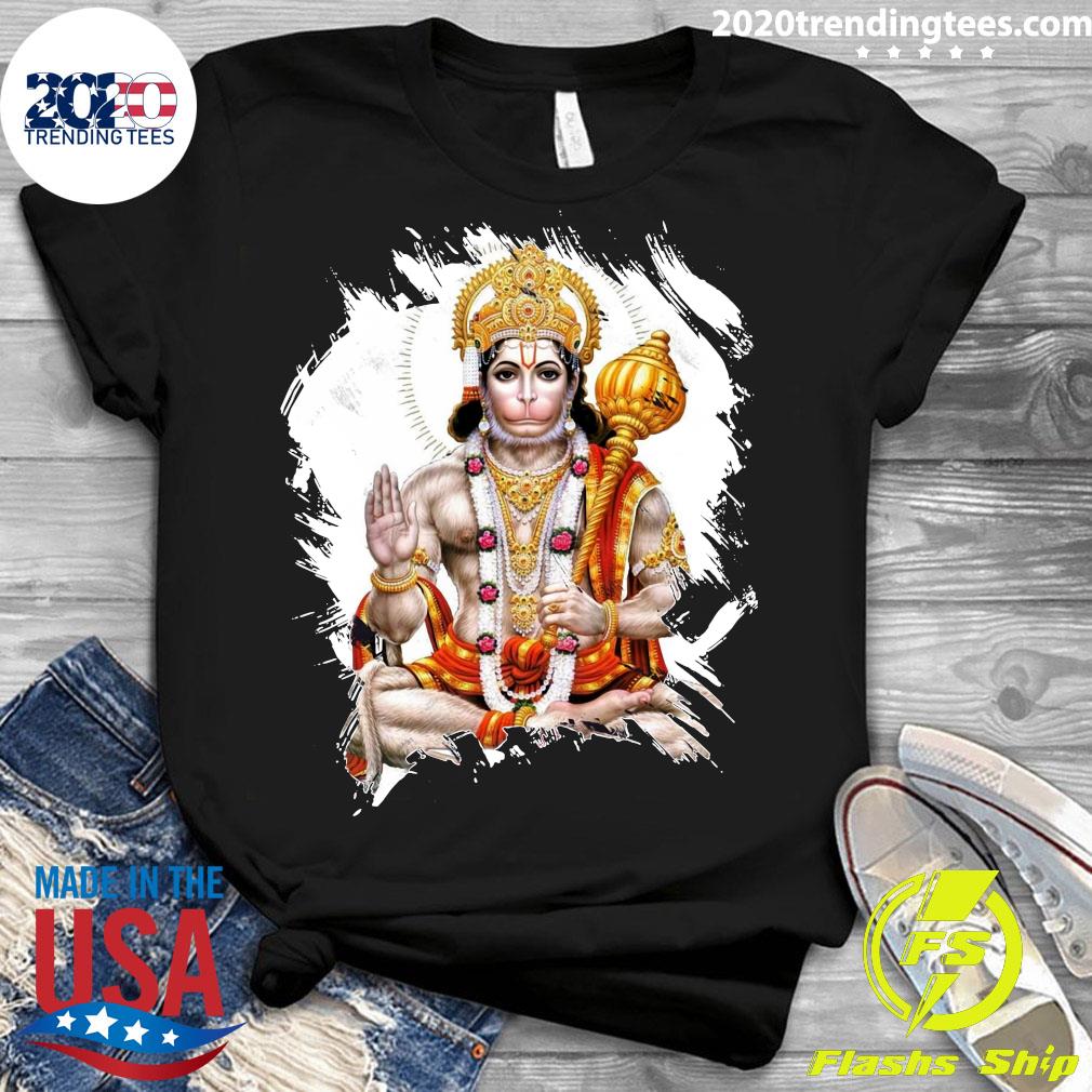 Hanuman Hindu God Design - Adult & Kids T-Shirts, Sweatshirts & Hoodies apparel design preview 3