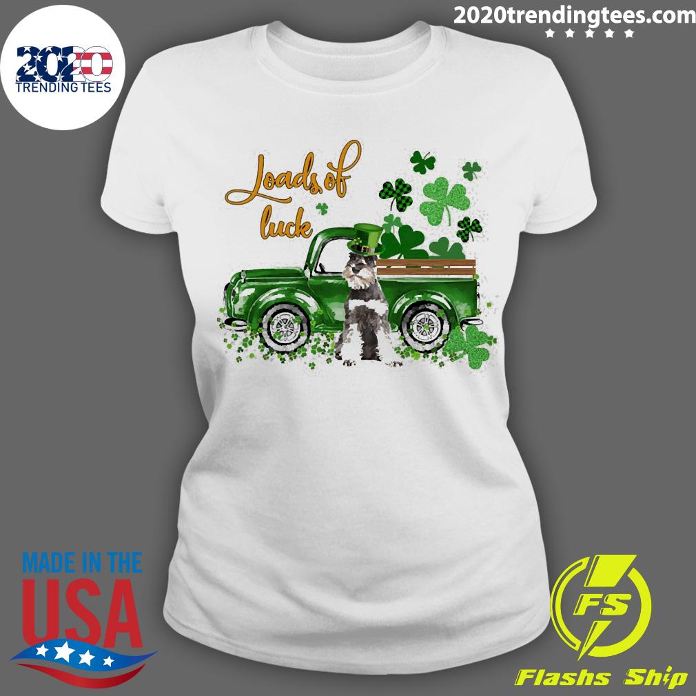 Happy Patrick_s Day Loads Of Luck Grey Miniature - Adult & Kids T-Shirts, Sweatshirts & Hoodies apparel design preview 3