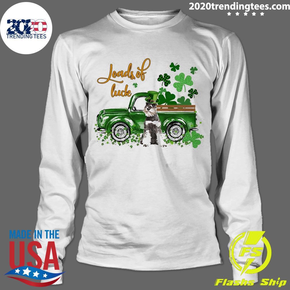 Happy Patrick_s Day Loads Of Luck Grey Miniature - Adult & Kids T-Shirts, Sweatshirts & Hoodies apparel design preview 4