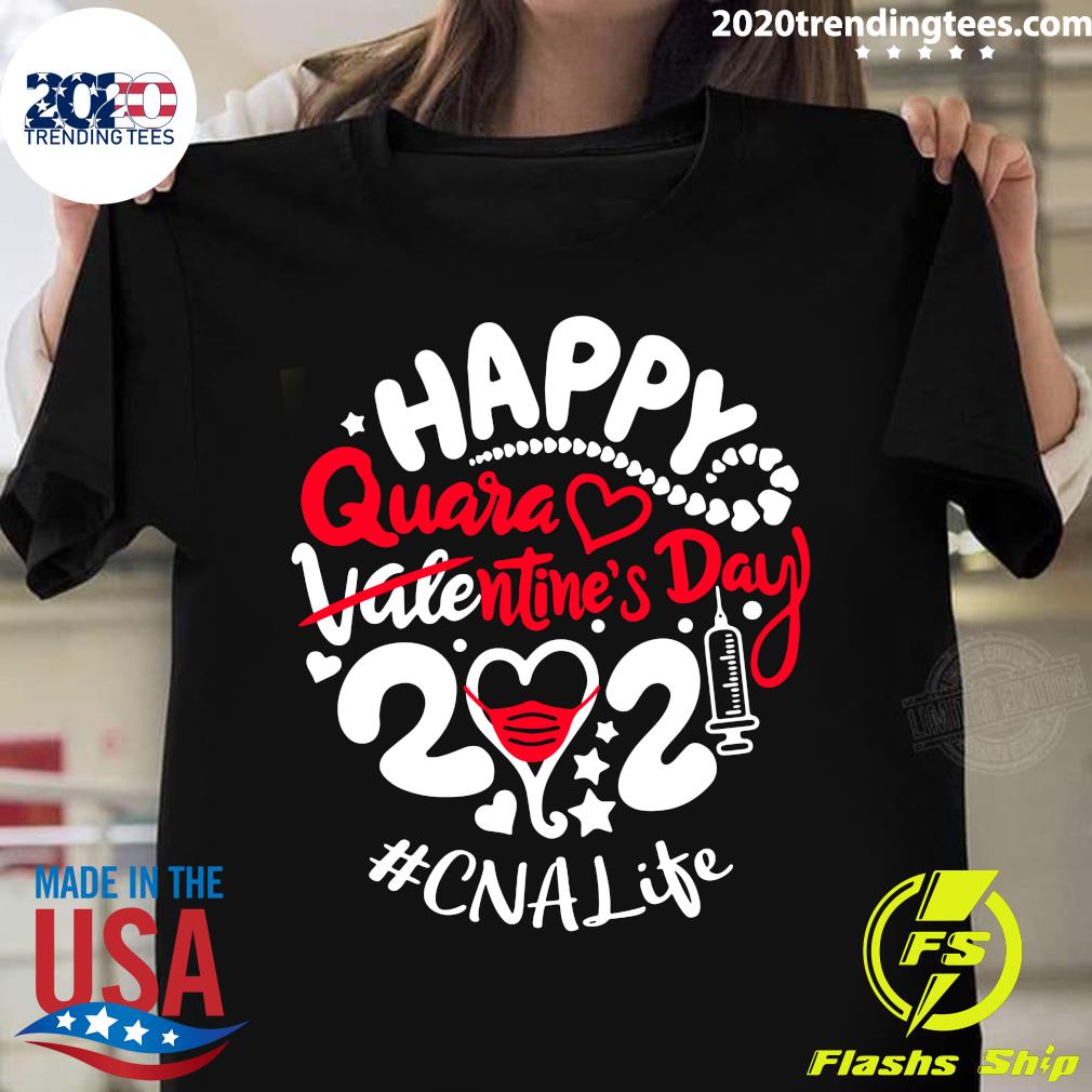 Happy Quarantined Valentine's Day 2021 CNA Life - Adult & Kids T-Shirts, Sweatshirts & Hoodies apparel design preview 1
