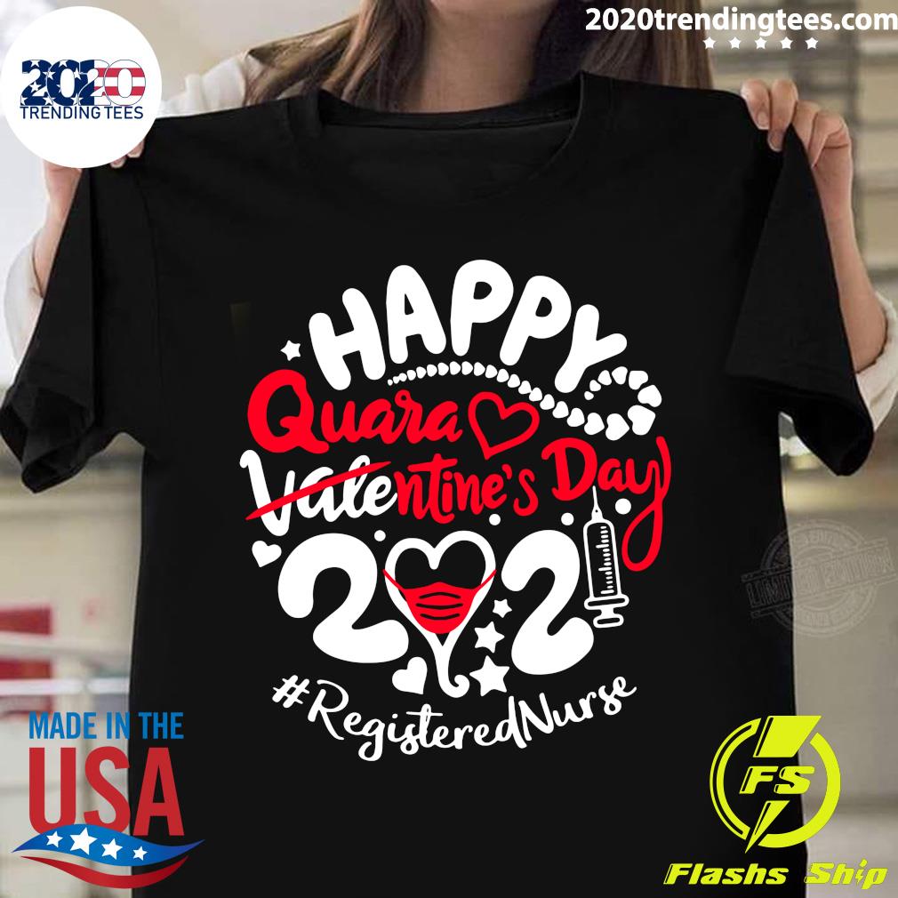 Happy Quarantined Valentine's Day 2021 Registered - Adult & Kids T-Shirts, Sweatshirts & Hoodies apparel design preview 1