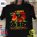 Happy TRex Dinosaur Thanksgiving Holiday Vintage - Adult & Kids T-Shirts, Sweatshirts & Hoodies apparel design preview 1