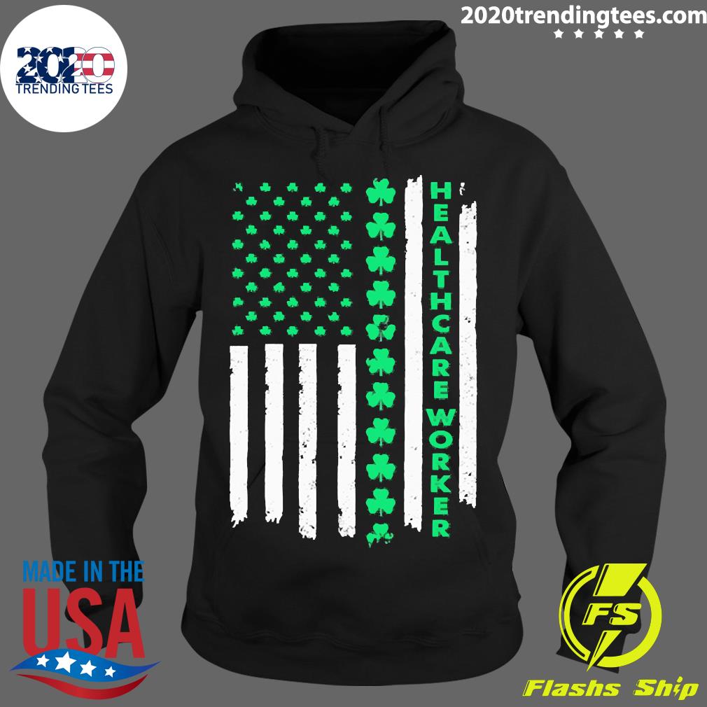 Healthcare Worker St. Patrick_s Day Flag - Adult & Kids T-Shirts, Sweatshirts & Hoodies apparel design preview 2