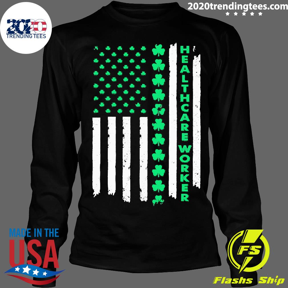Healthcare Worker St. Patrick_s Day Flag - Adult & Kids T-Shirts, Sweatshirts & Hoodies apparel design preview 4