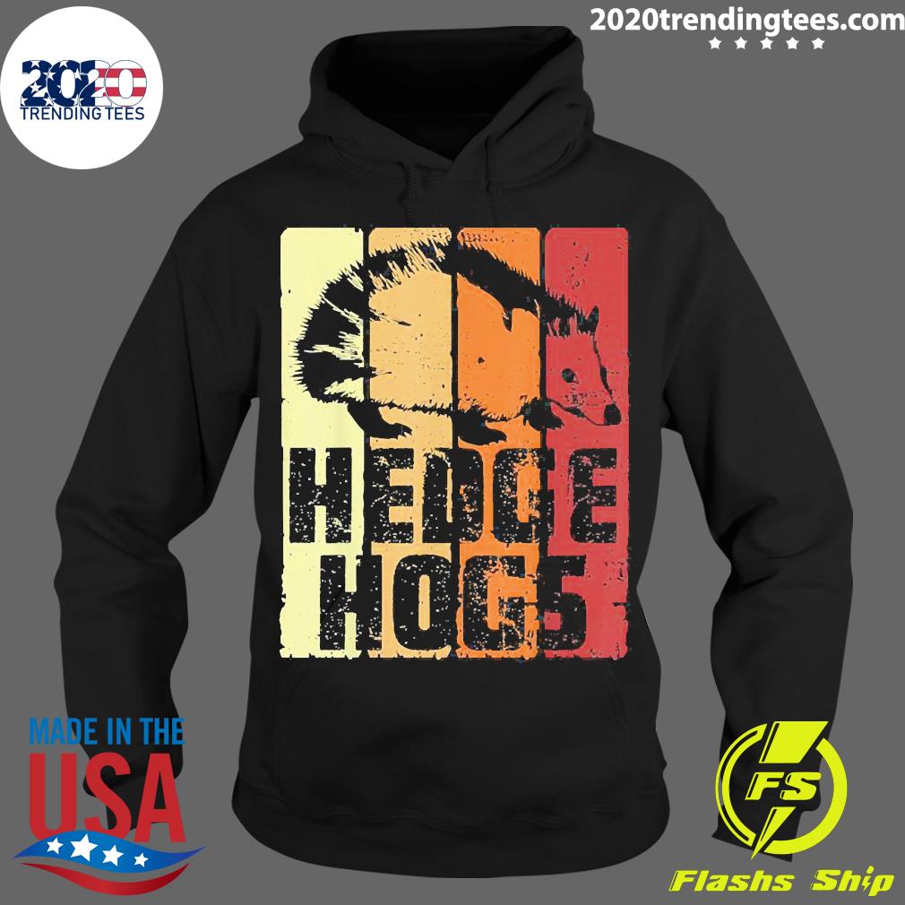 Hedgehogs Retro Fall Silhouette Hedgehog - Adult & Kids T-Shirts, Sweatshirts & Hoodies apparel design preview 2