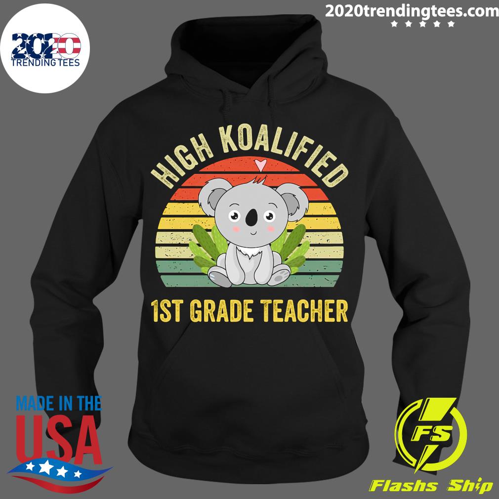 High Koalified 1st Grade Teacher Vintage - Adult & Kids T-Shirts, Sweatshirts & Hoodies apparel design preview 2