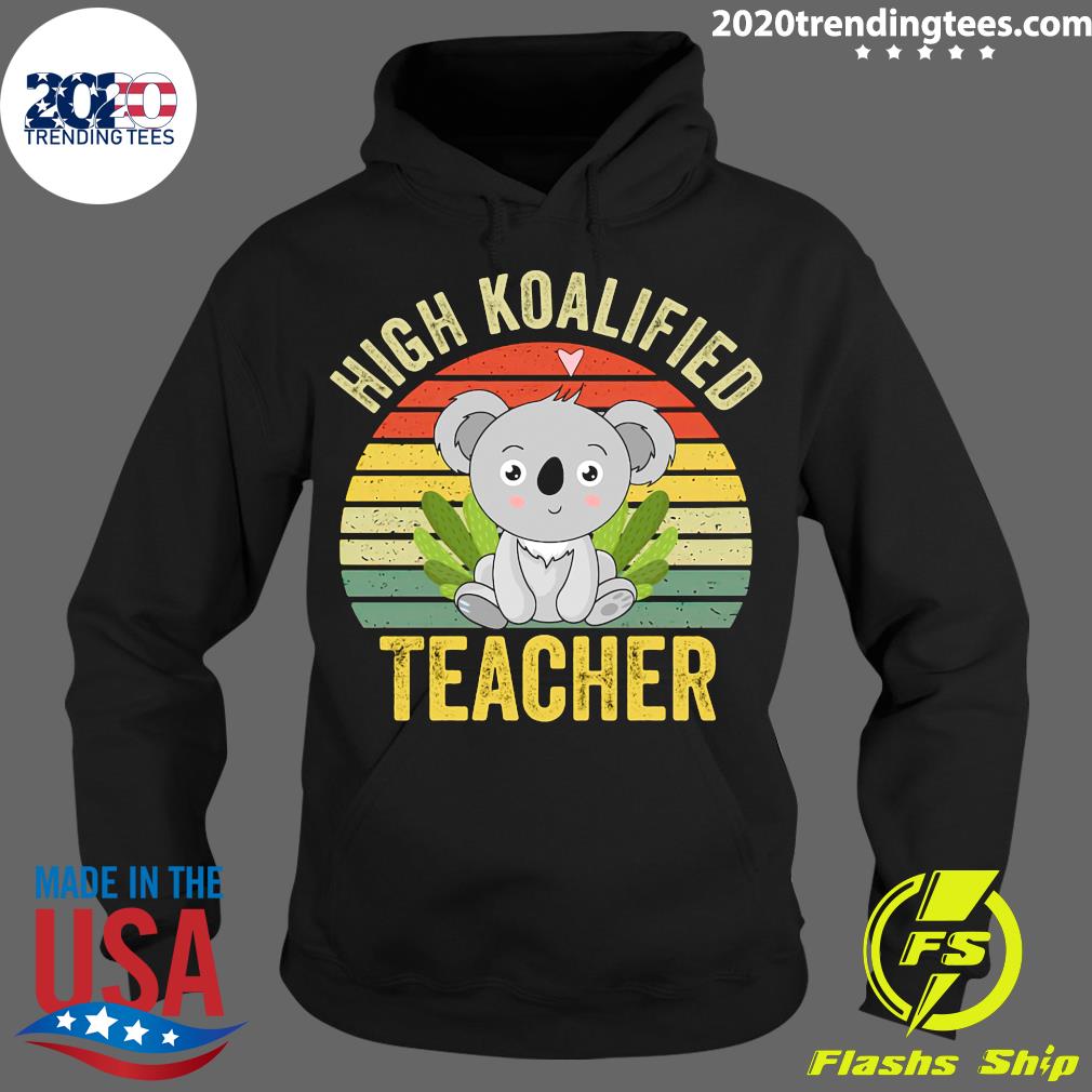 High Koalified Teacher Vintage - Adult & Kids T-Shirts, Sweatshirts & Hoodies apparel design preview 2