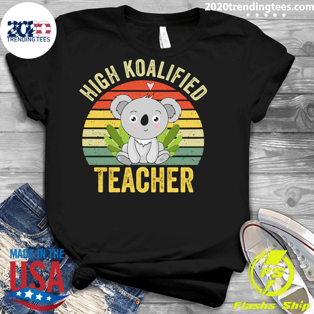 High Koalified Teacher Vintage - Adult & Kids T-Shirts, Sweatshirts & Hoodies apparel design preview 3