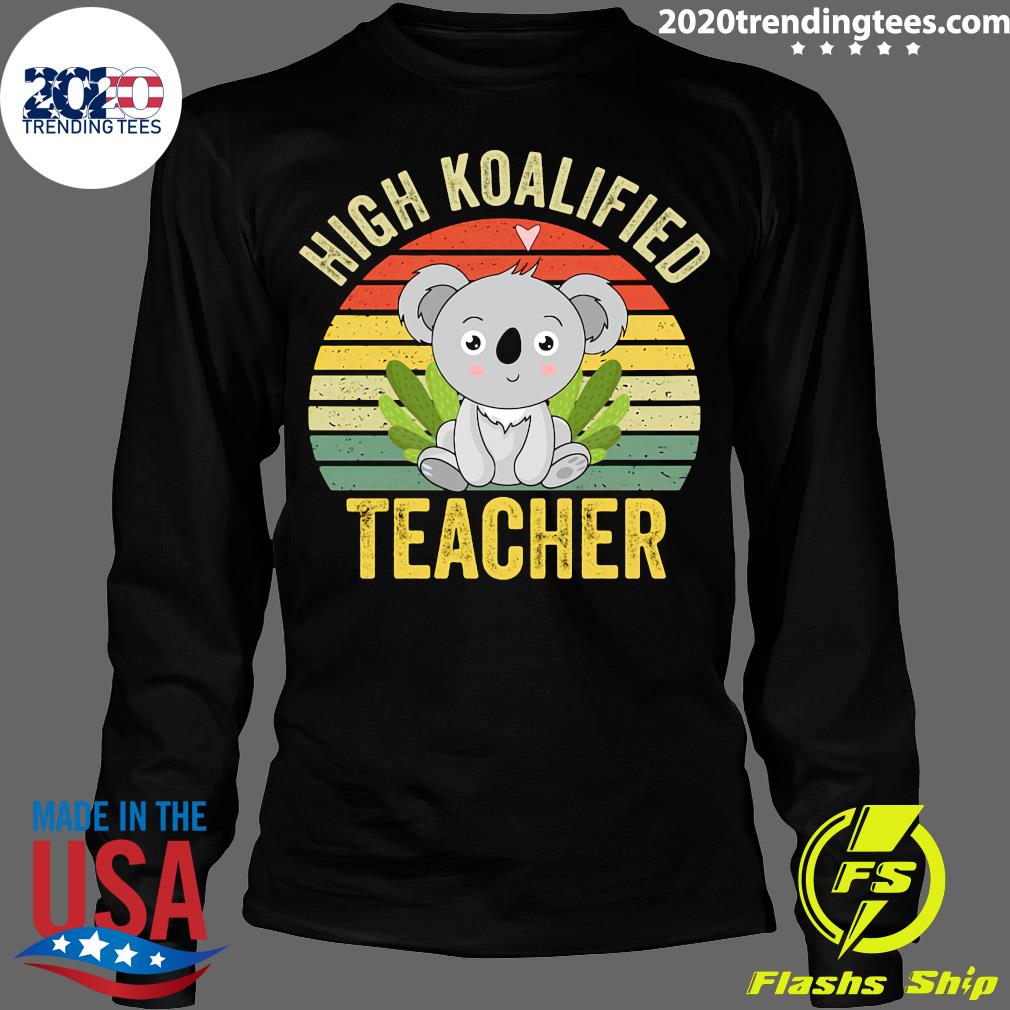 High Koalified Teacher Vintage - Adult & Kids T-Shirts, Sweatshirts & Hoodies apparel design preview 4