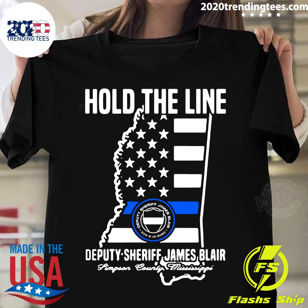 Hold The Line Deputy Sheriff James Blair - Adult & Kids T-Shirts, Sweatshirts & Hoodies apparel design preview 1