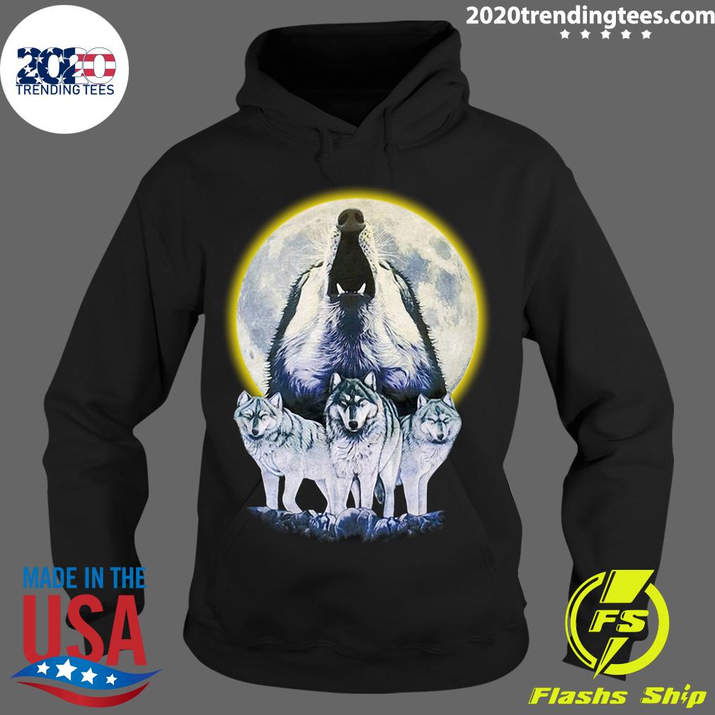 Howl At The Moon Vintage Wolf - Adult & Kids T-Shirts, Sweatshirts & Hoodies apparel design preview 2