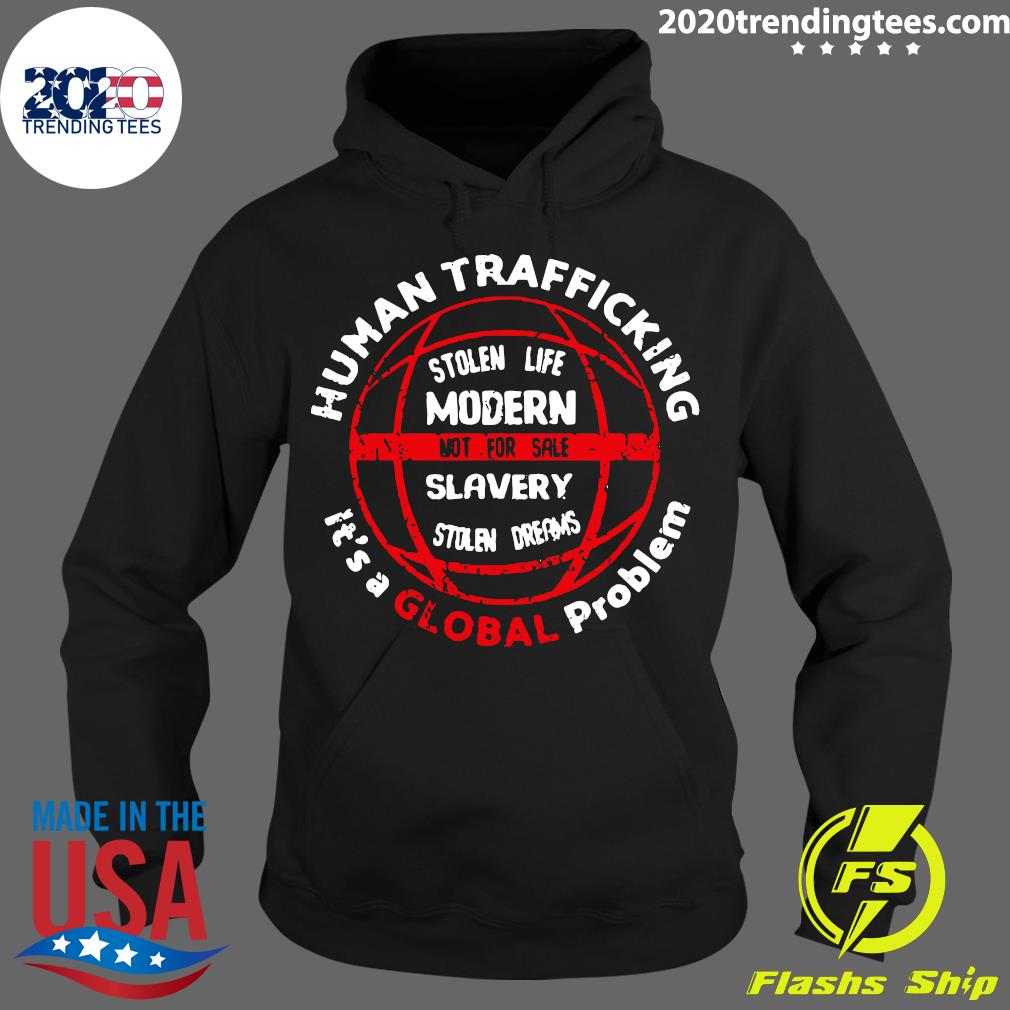Human Trafficking Awareness A Global Problem Design - Adult & Kids T-Shirts, Sweatshirts & Hoodies apparel design preview 2