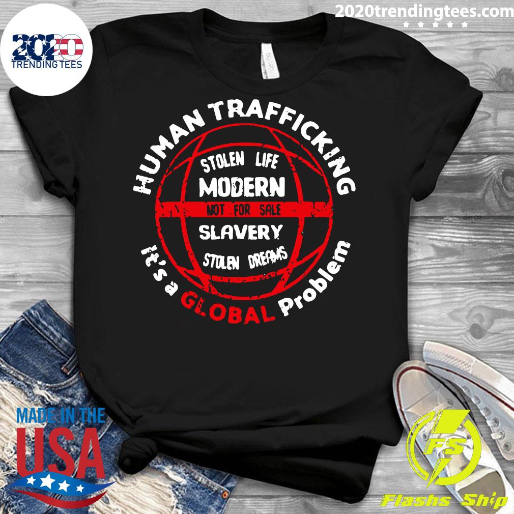 Human Trafficking Awareness A Global Problem Design - Adult & Kids T-Shirts, Sweatshirts & Hoodies apparel design preview 3
