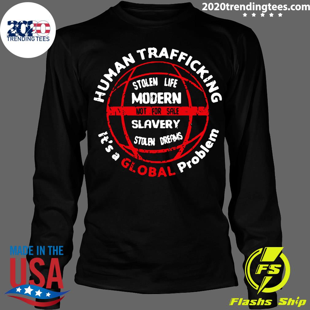 Human Trafficking Awareness A Global Problem Design - Adult & Kids T-Shirts, Sweatshirts & Hoodies apparel design preview 4