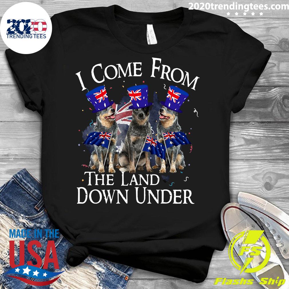 I Come From The Land Down Under England Dog - Adult & Kids T-Shirts, Sweatshirts & Hoodies apparel design preview 3