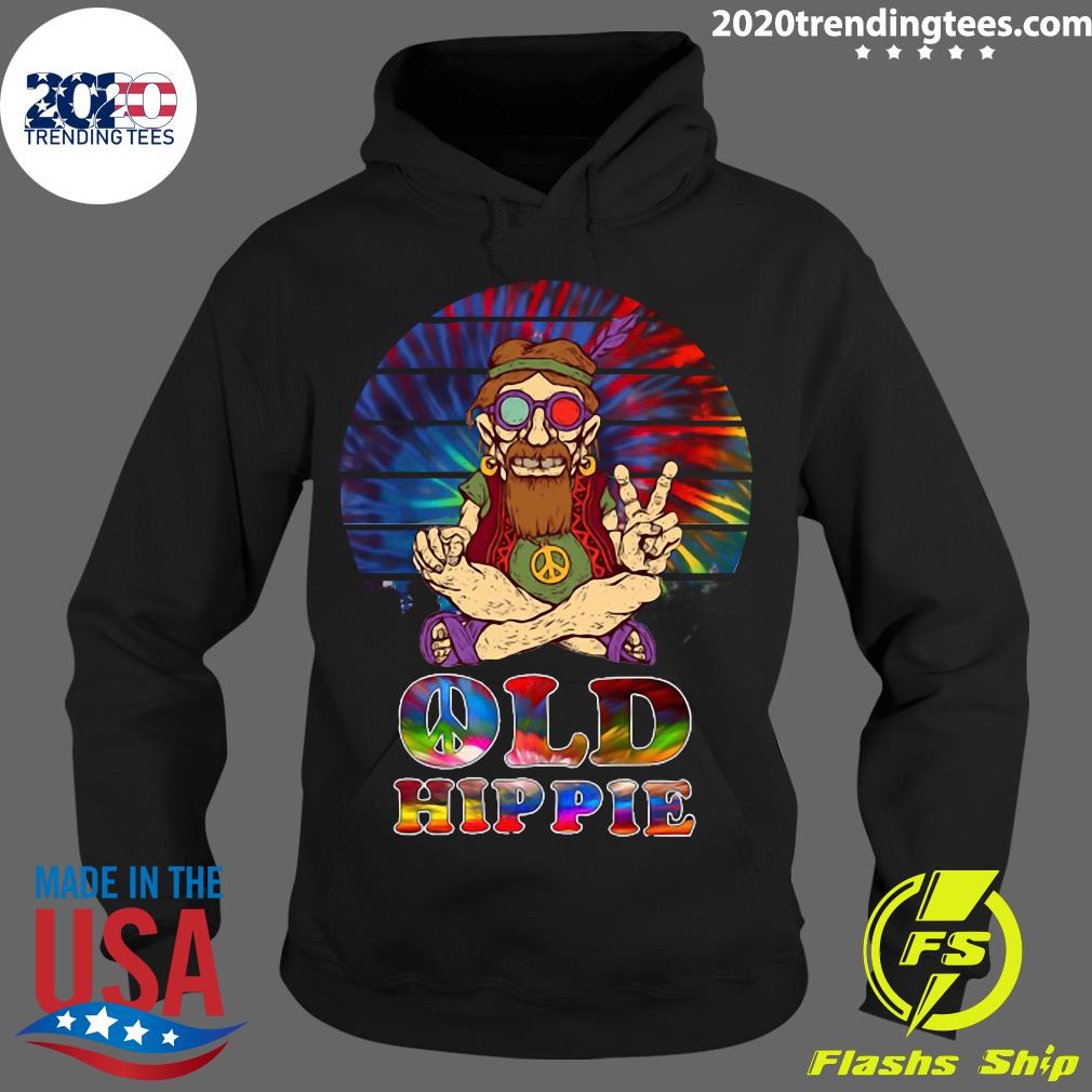 I Got A Peaceful Easy Feeling OLD Hippie - Adult & Kids T-Shirts, Sweatshirts & Hoodies apparel design preview 2