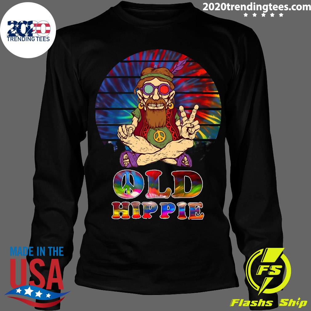 I Got A Peaceful Easy Feeling OLD Hippie - Adult & Kids T-Shirts, Sweatshirts & Hoodies apparel design preview 4