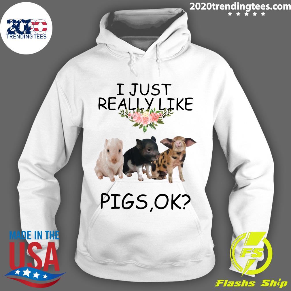 I Just Really Like Pigs Ok - Adult & Kids T-Shirts, Sweatshirts & Hoodies apparel design preview 2