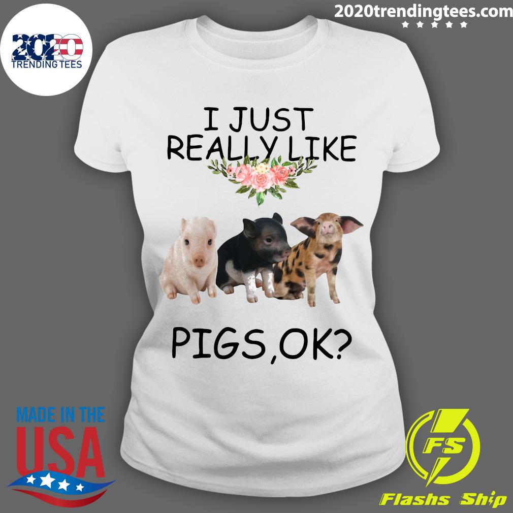 I Just Really Like Pigs Ok - Adult & Kids T-Shirts, Sweatshirts & Hoodies apparel design preview 3