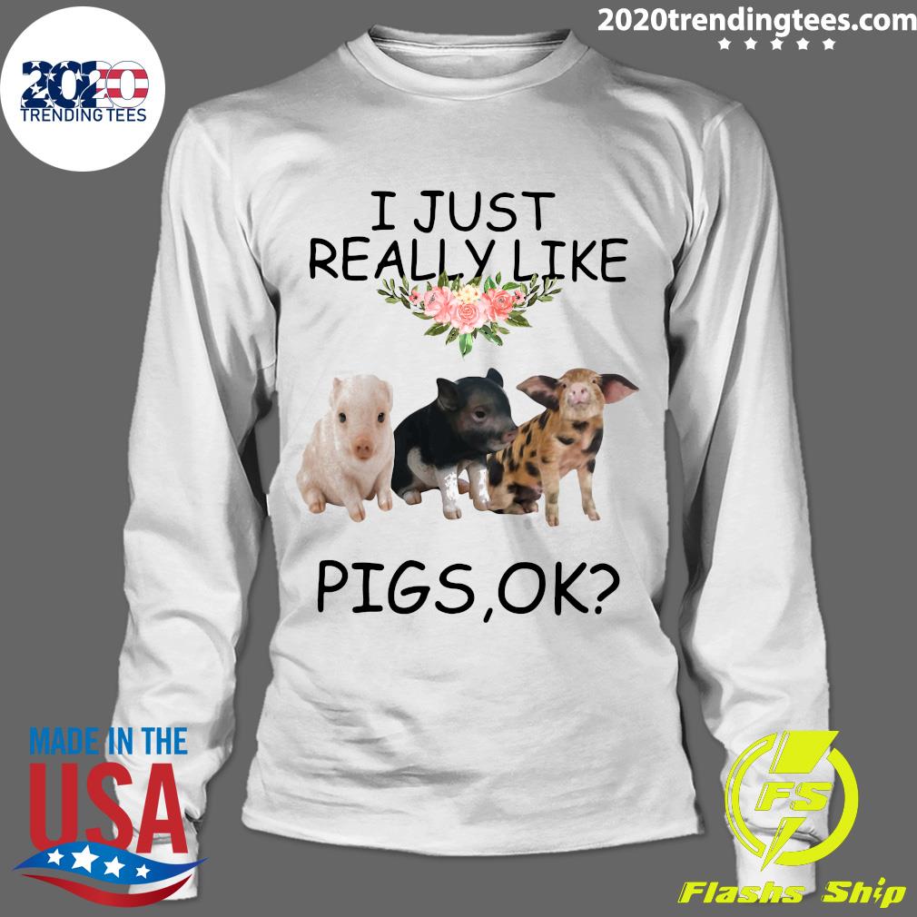 I Just Really Like Pigs Ok - Adult & Kids T-Shirts, Sweatshirts & Hoodies apparel design preview 4