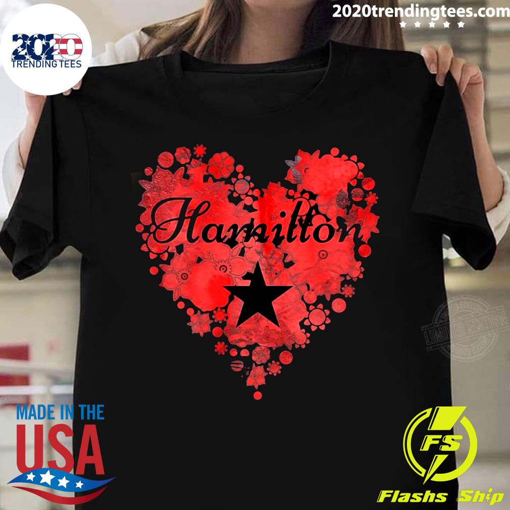 I Love Hamilton Heart - Adult & Kids T-Shirts, Sweatshirts & Hoodies apparel design preview 1