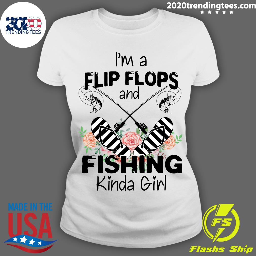I'm A Flip Flops And Fishing Kinda Girl - Adult & Kids T-Shirts, Sweatshirts & Hoodies apparel design preview 3