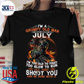 I'm A Grumpy Old Man I Was Born In July Too To Fight - Adult & Kids T-Shirts, Sweatshirts & Hoodies apparel design preview 1
