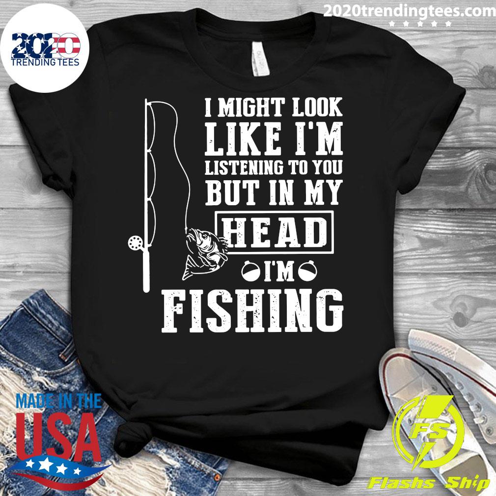 I Might Look Like I'm Listening To You But In My Head - Adult & Kids T-Shirts, Sweatshirts & Hoodies apparel design preview 3