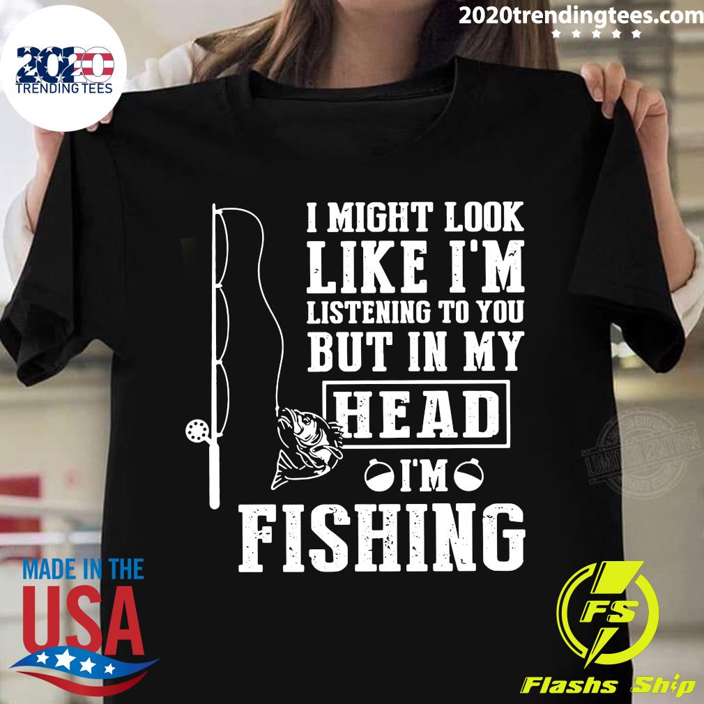 I Might Look Like I'm Listening To You But In My Head - Adult & Kids T-Shirts, Sweatshirts & Hoodies apparel design preview 1