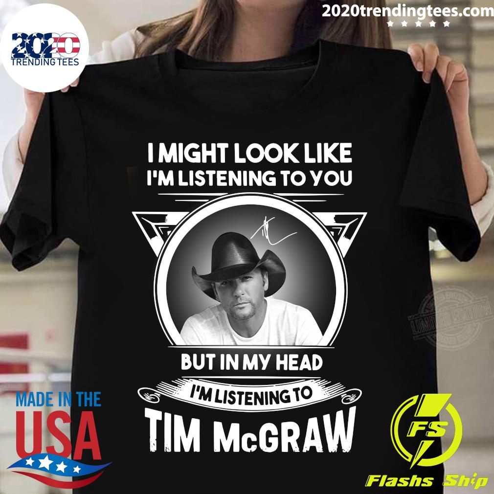 I Might Look Like I'm Listening To You But In My Head - Adult & Kids T-Shirts, Sweatshirts & Hoodies apparel design preview 1