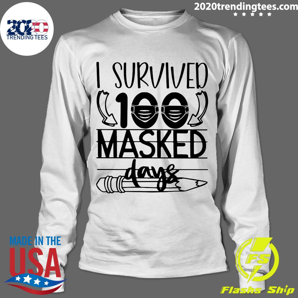 I Survived 100 Face Masked Days School - Adult & Kids T-Shirts, Sweatshirts & Hoodies apparel design preview 4